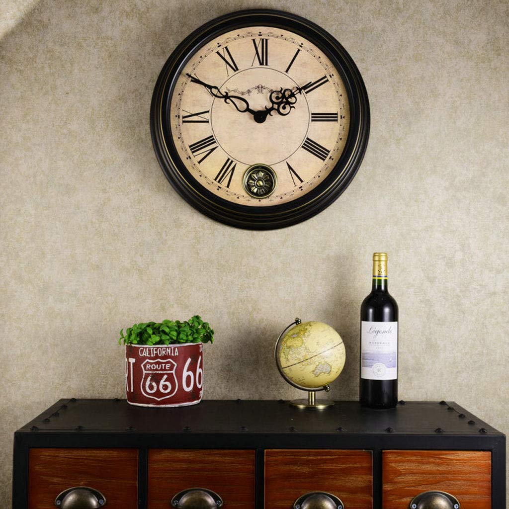 Amazon.co.jp: 壁掛け時計レトロな壁掛け時計サイレントロッキング